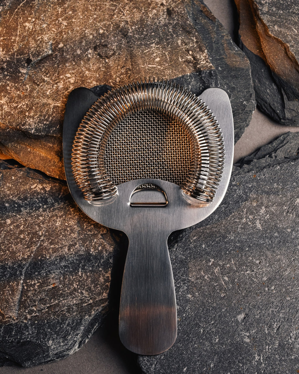 Fine mesh spring bar strainer 2 in 1