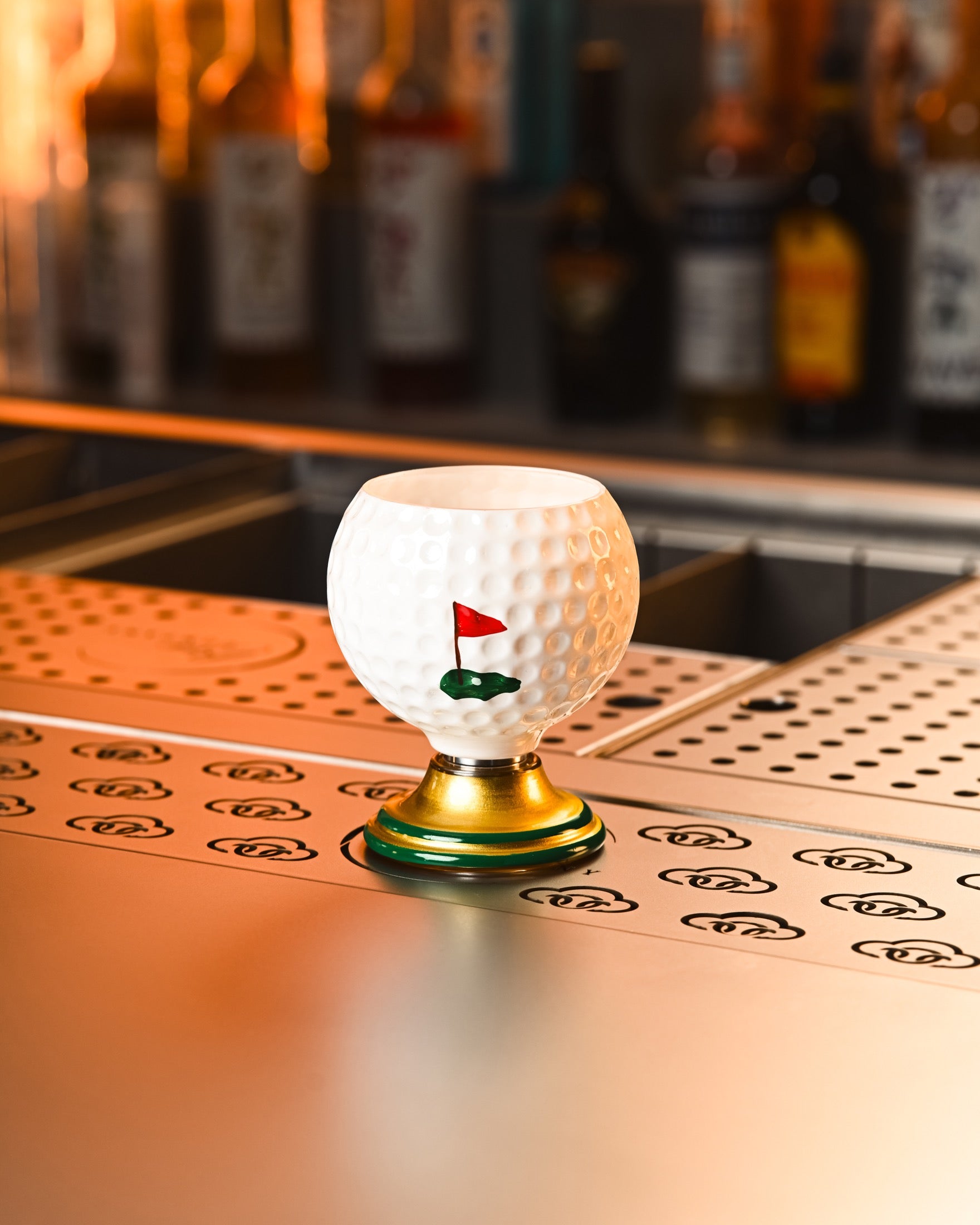 Sports-Themed Spinning-Rotating Glass Cups
