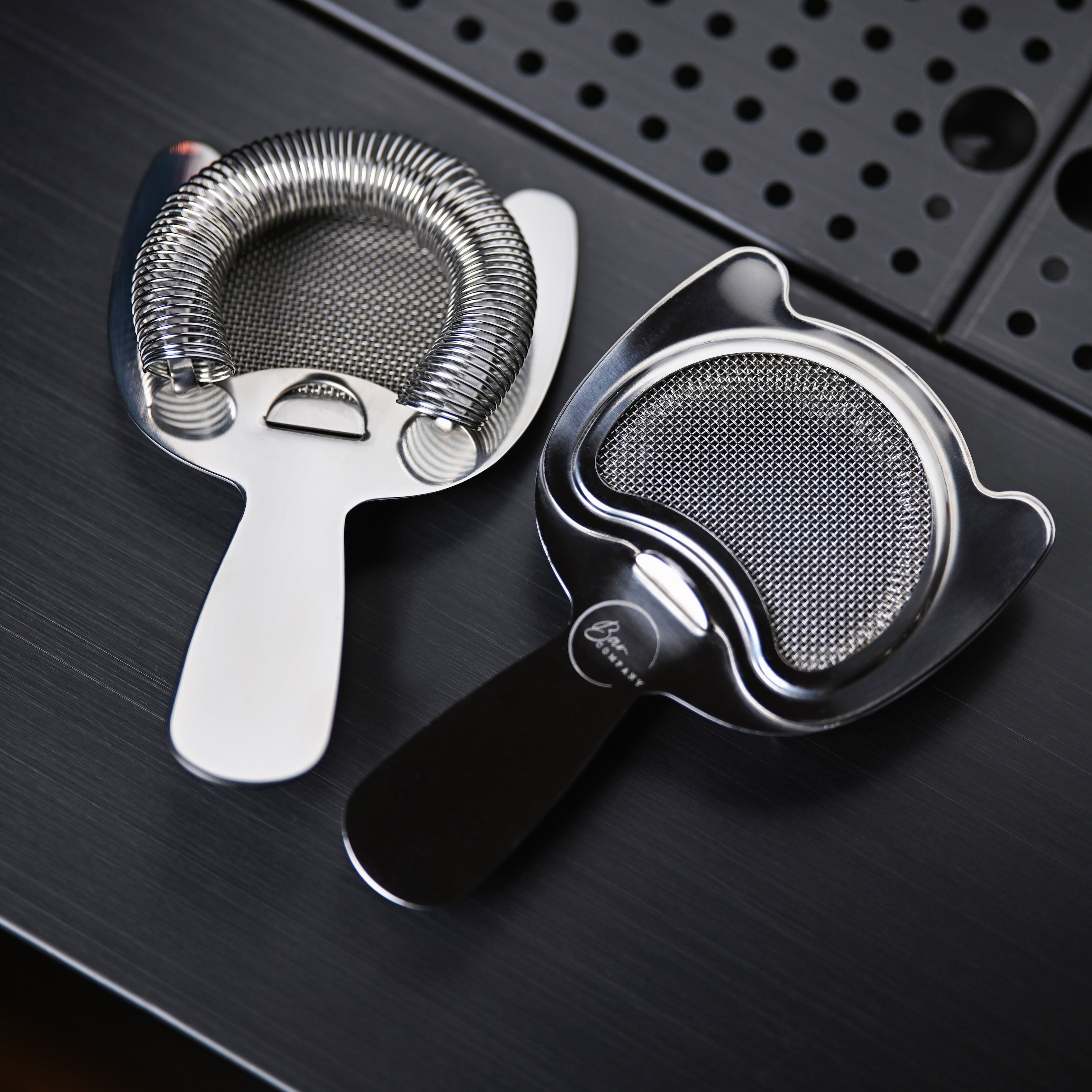 Fine mesh spring bar strainer 2 in 1