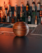 Cocktail Cloche with Smoke Effect — Dark Wood